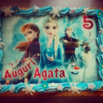 Torta Frozen con cialda personalizzata